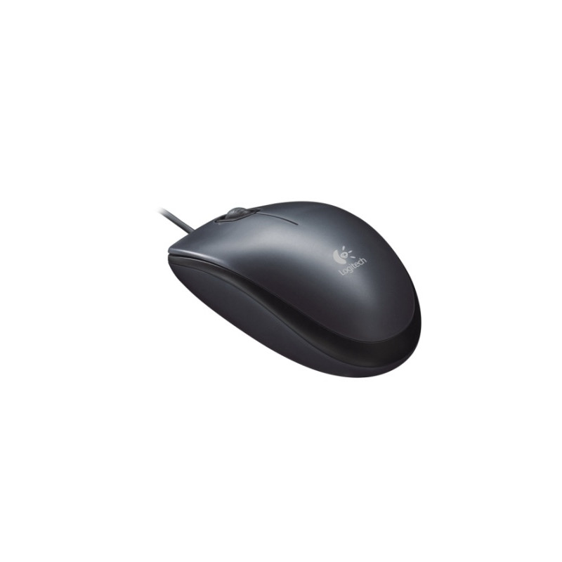 Logitech M90 / Kancelářská / Optická / Drátová USB / Černá