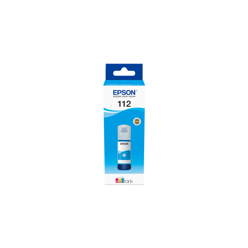 Epson 112 EcoTank Pigment Cyan ink bottle