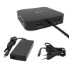 i-tec USB-C HDMI DP Docking Station with Power Delivery 100 W + i-tec Universal Charger 77W