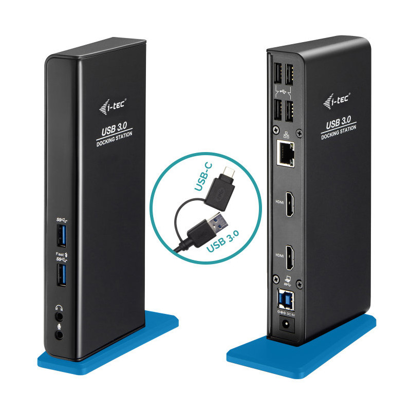 i-tec USB 3.0 / USB-C Dual HDMI Docking Station