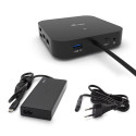 i-tec USB-C Dual Display Docking Station s Power Delivery 65W + i-tec Universal Charger 77W