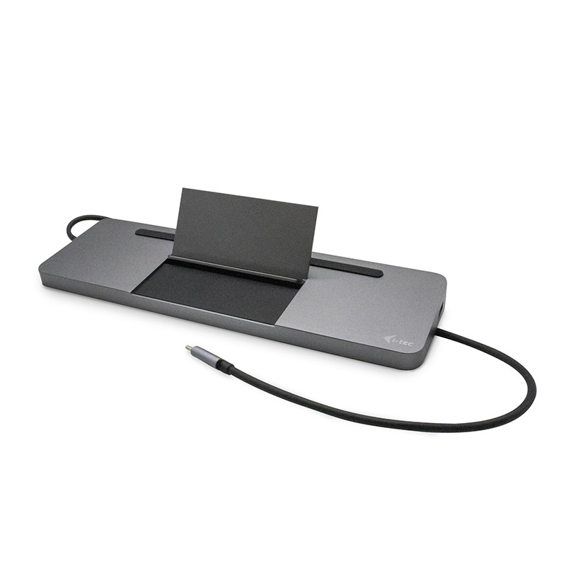 i-tec USB-C Metal Ergonomic 4K 3x Display Docking Station + Power Delivery 85W