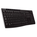 Logitech K270 / Bezdrátová USB / CZ-SK layout / Černá