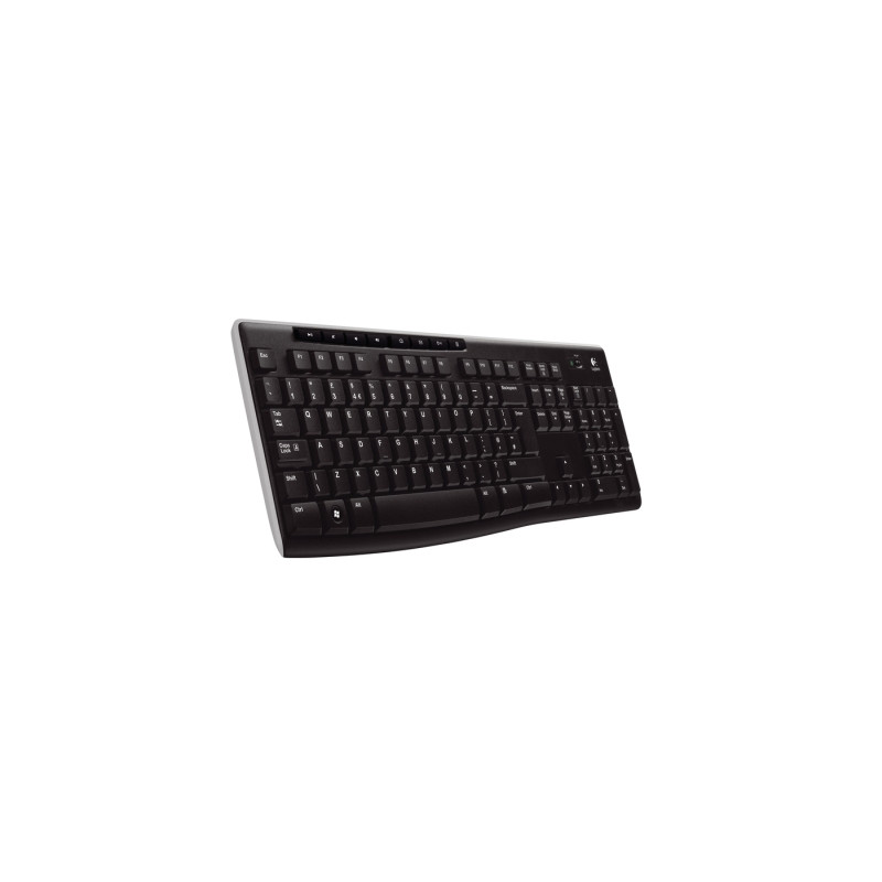 Logitech K270 / Bezdrátová USB / CZ-SK layout / Černá