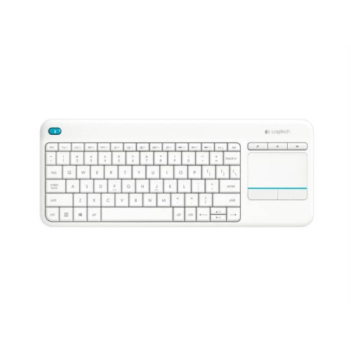 Logitech K400 plus / Bezdrátová USB / CZ-SK layout / Bílá