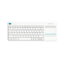 Logitech K400 plus / Bezdrátová USB / CZ-SK layout / Bílá