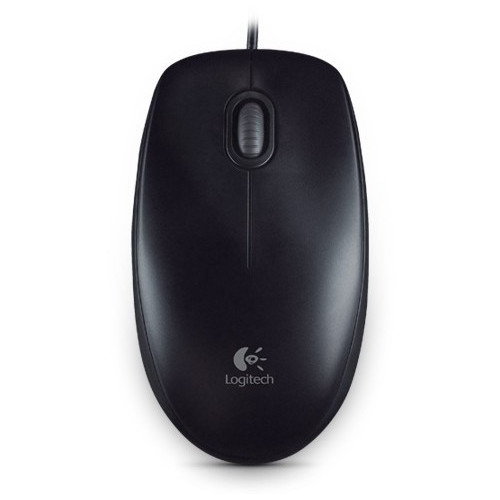 Logitech B100 / Kancelářská / Optická / Drátová USB / Černá