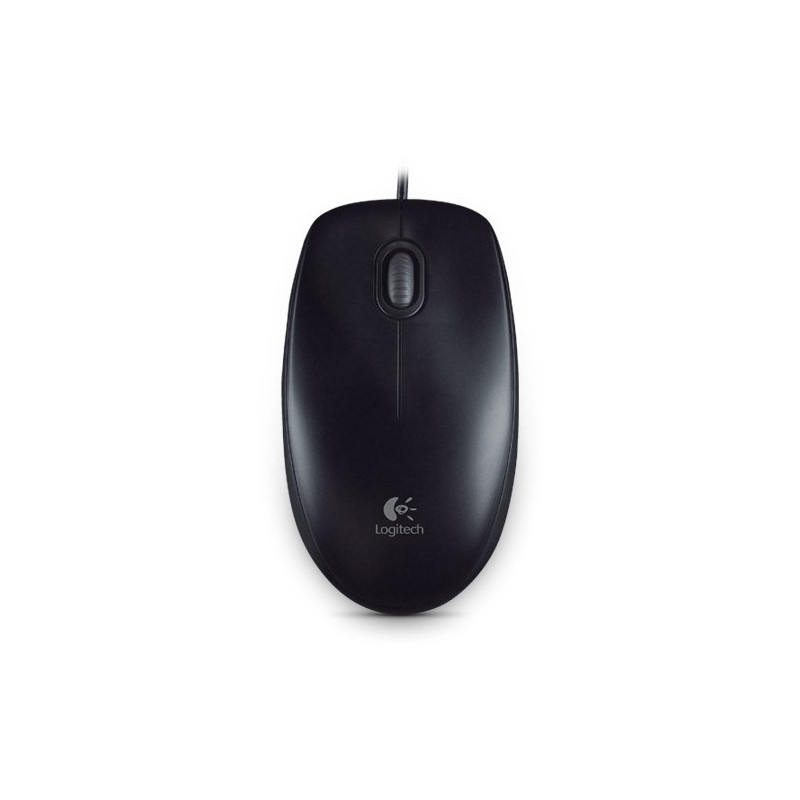 Logitech B100 / Kancelářská / Optická / Drátová USB / Černá