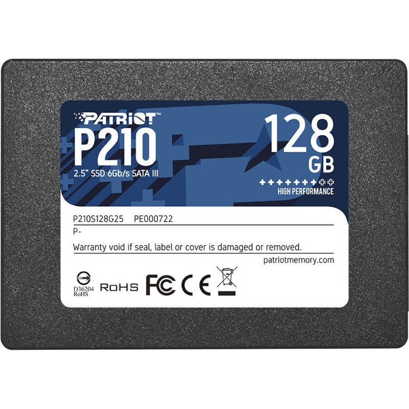 PATRIOT P210 / 128GB / SSD / 2.5" / SATA / 3R