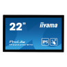 22" iiyama TF2234MC-B7X: IPS, FullHD, capacitive, 10P, 350cd / m2, VGA, DP, HDMI, IP65, černý